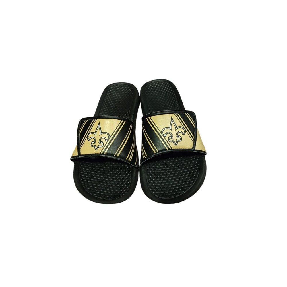FOCO USA New Orleans Saints NFL Men's Slides size Large 9/10 Used Good Condition